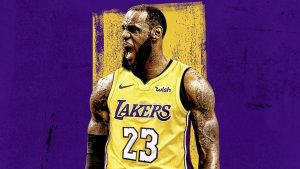 LeBron in an ad image